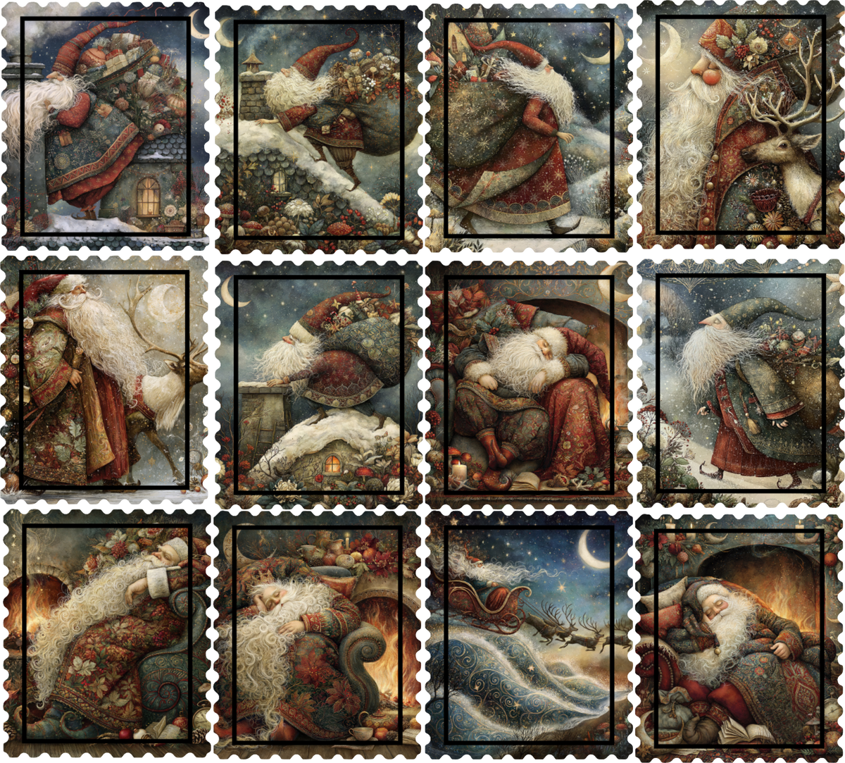 Santa Postage Stamp 2
