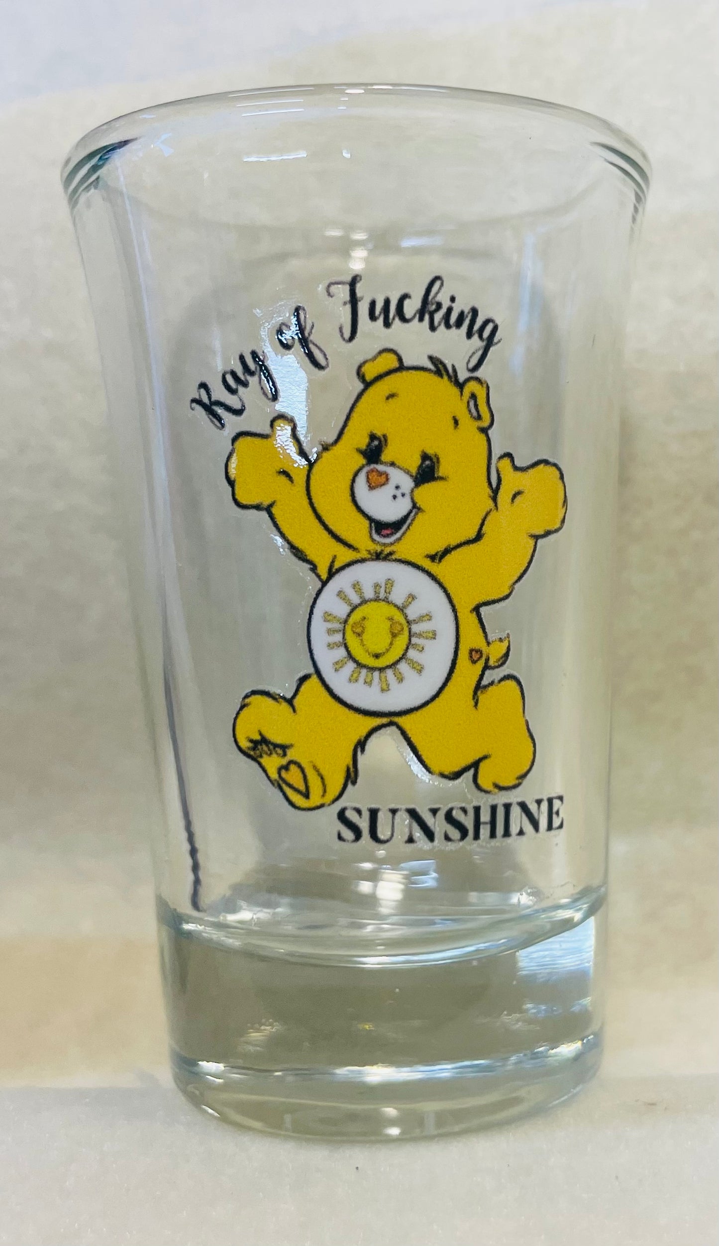 Naughty Bear Ray of Fu@king Sunshine  Shot Glass