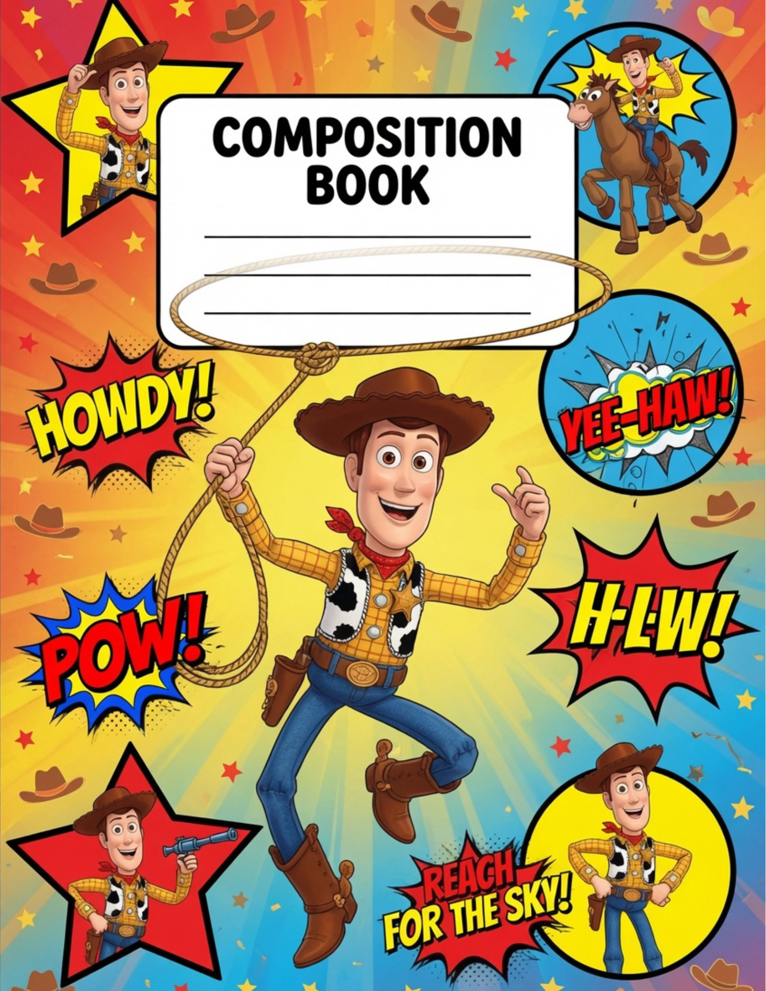 Toy Story-Themed Composition Notebook VINYL ONLY