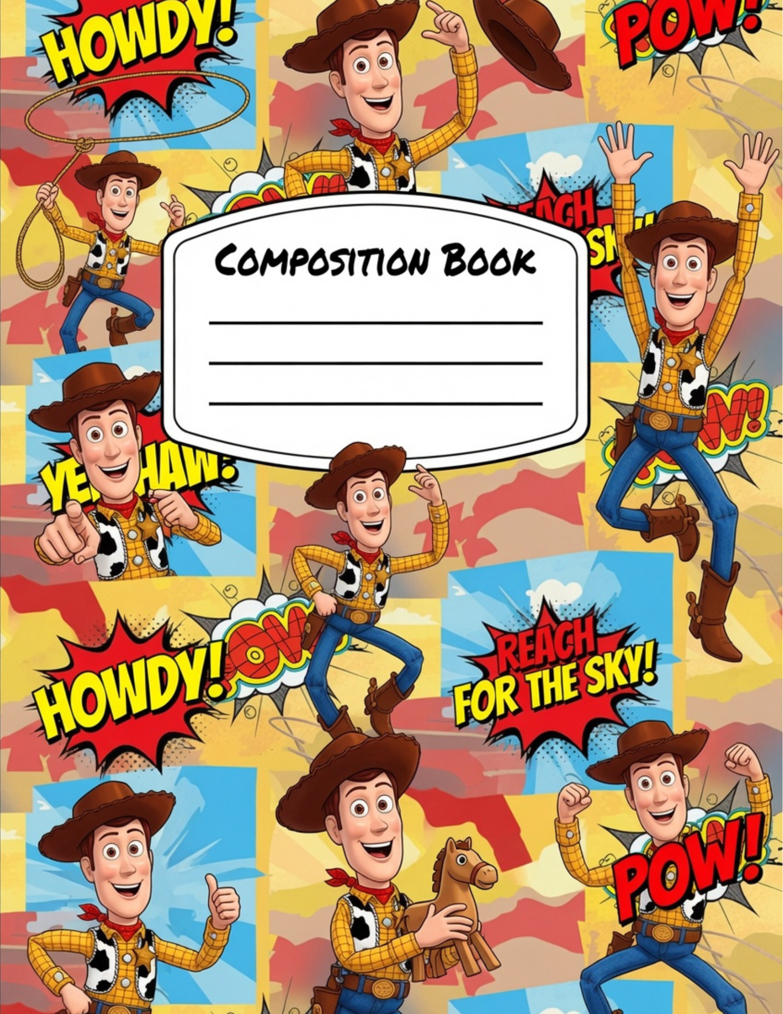 Toy Story-Themed Composition Notebook VINYL ONLY