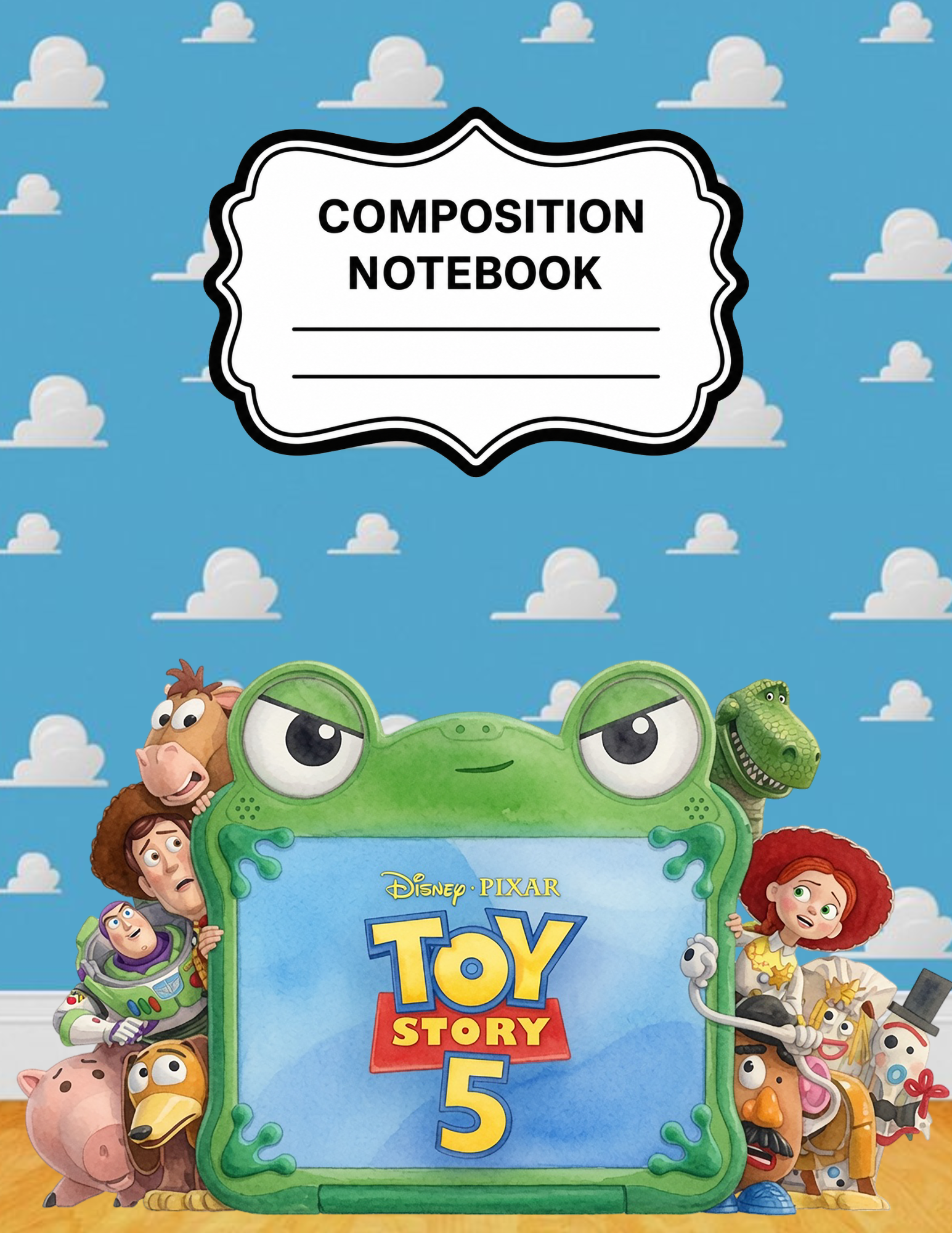 Toy Story-Themed Composition Notebook VINYL ONLY