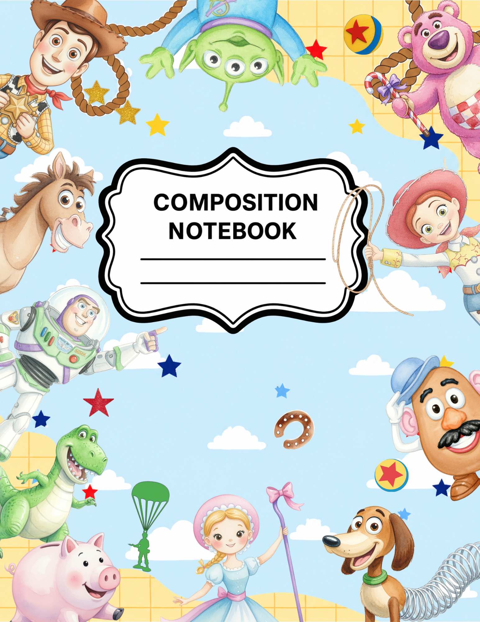 Toy Story-Themed Composition Notebook VINYL ONLY