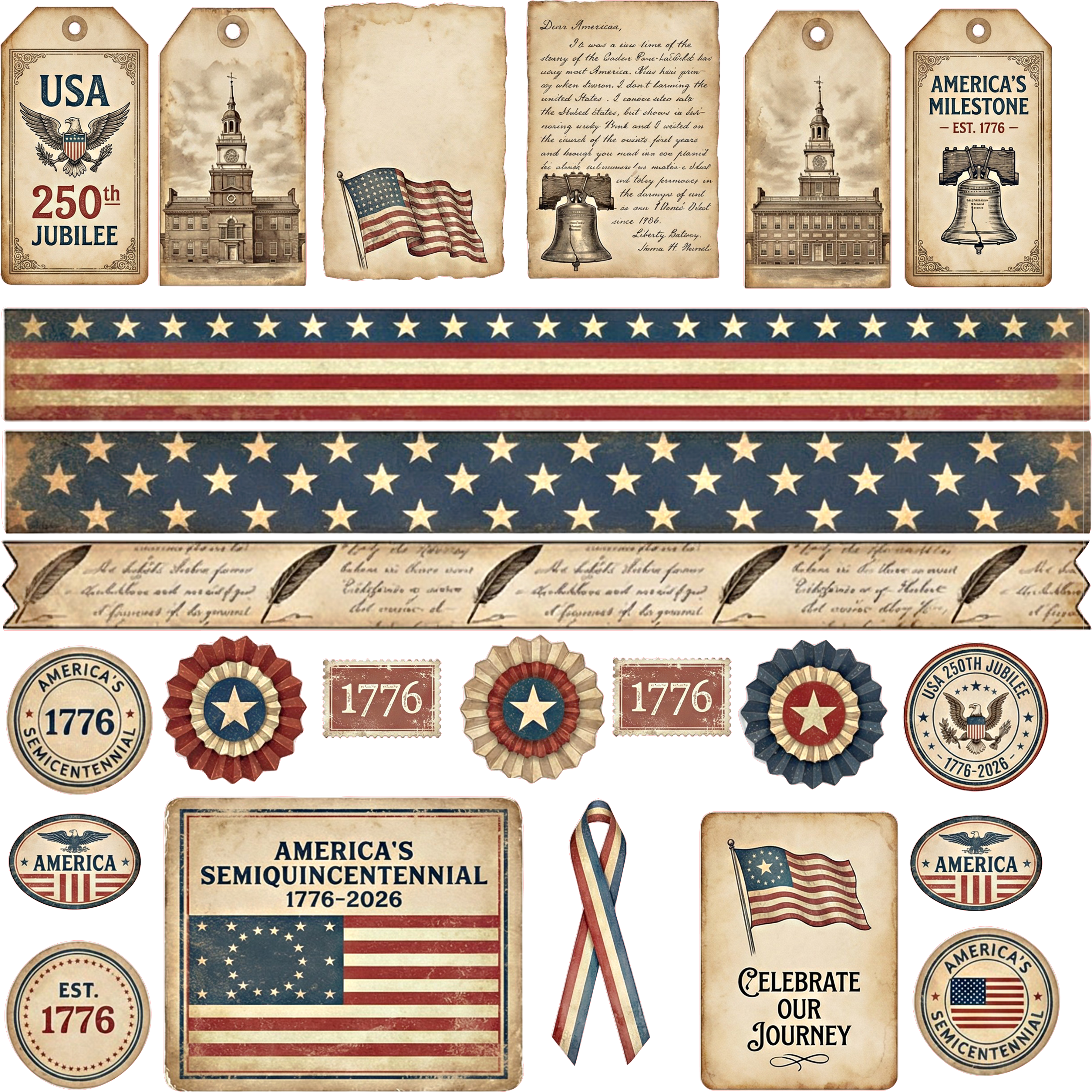 250th Anniversary Element Sheet 1