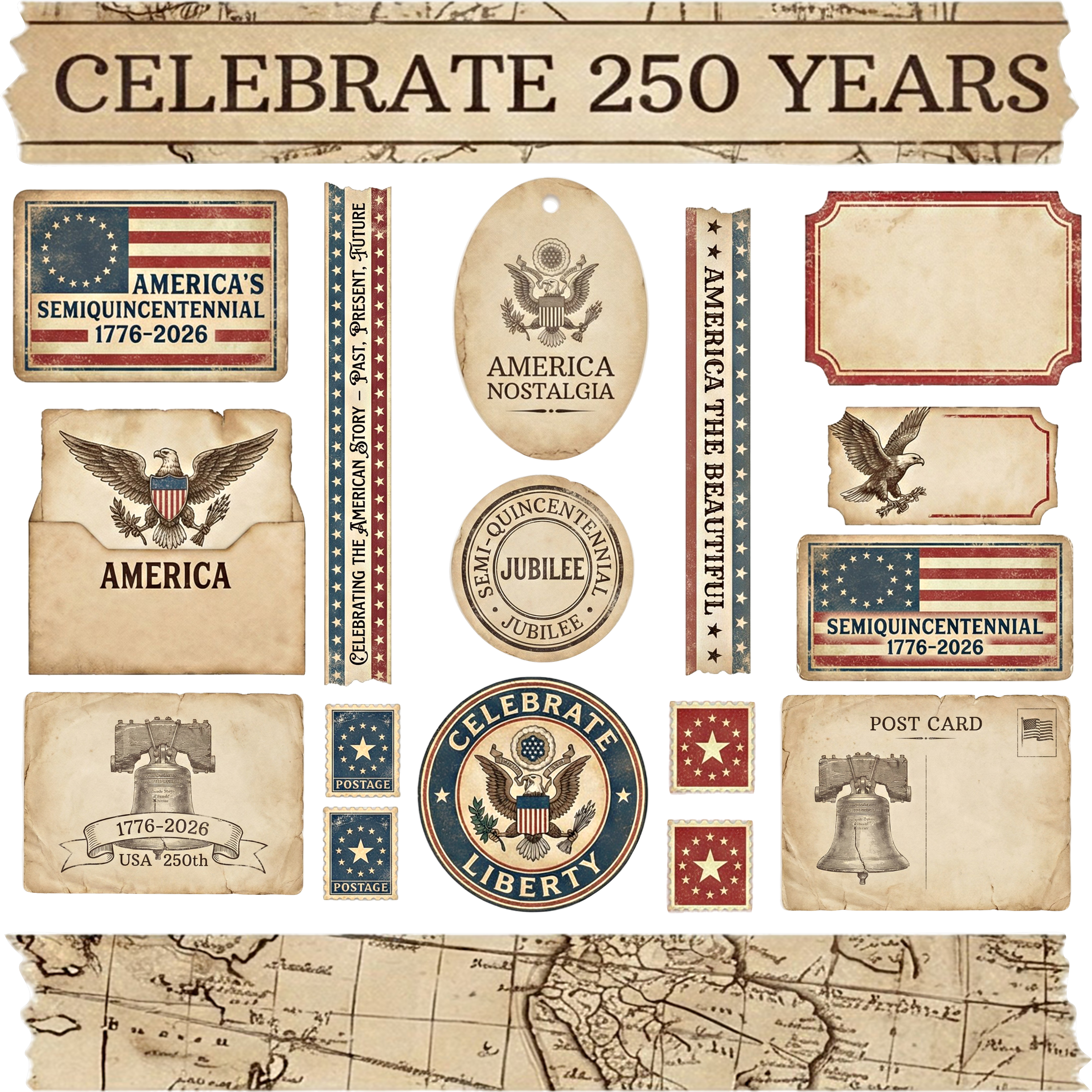 250th Anniversary Element Sheet 2