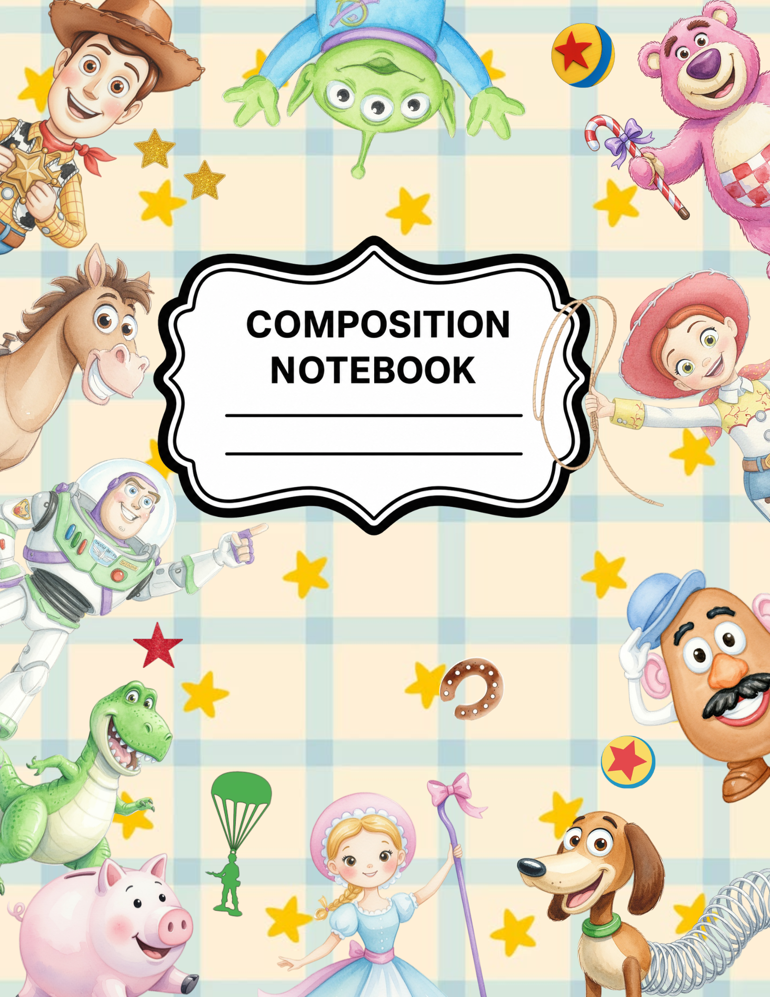 Toy Story-Themed Composition Notebook VINYL ONLY