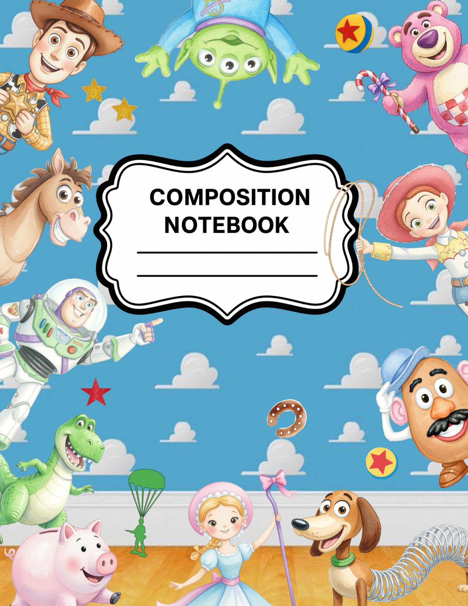 Toy Story-Themed Composition Notebook VINYL ONLY