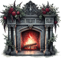 Gothic Christmas Decal 9