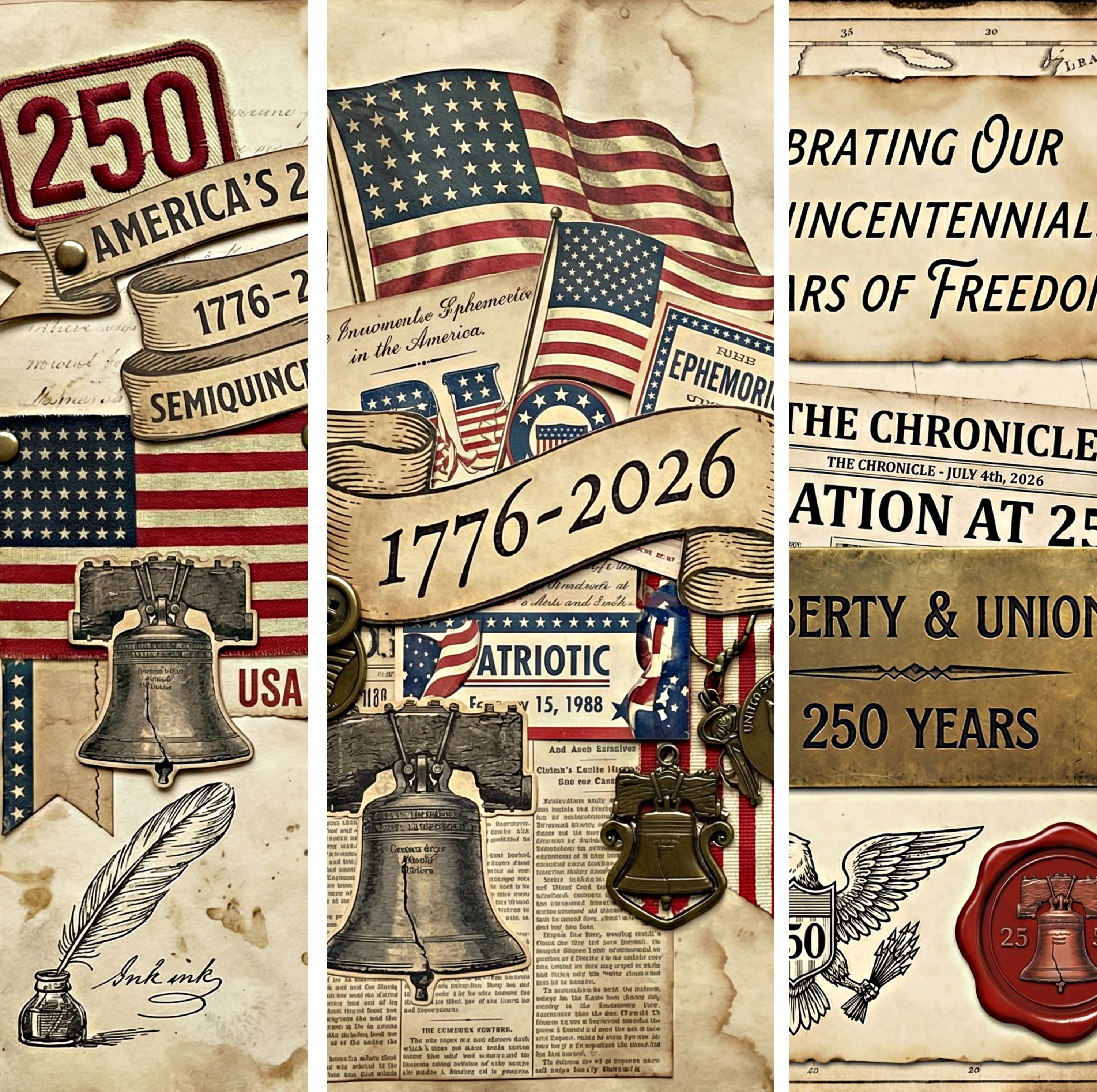 250th Anniversary Mixed Media 3