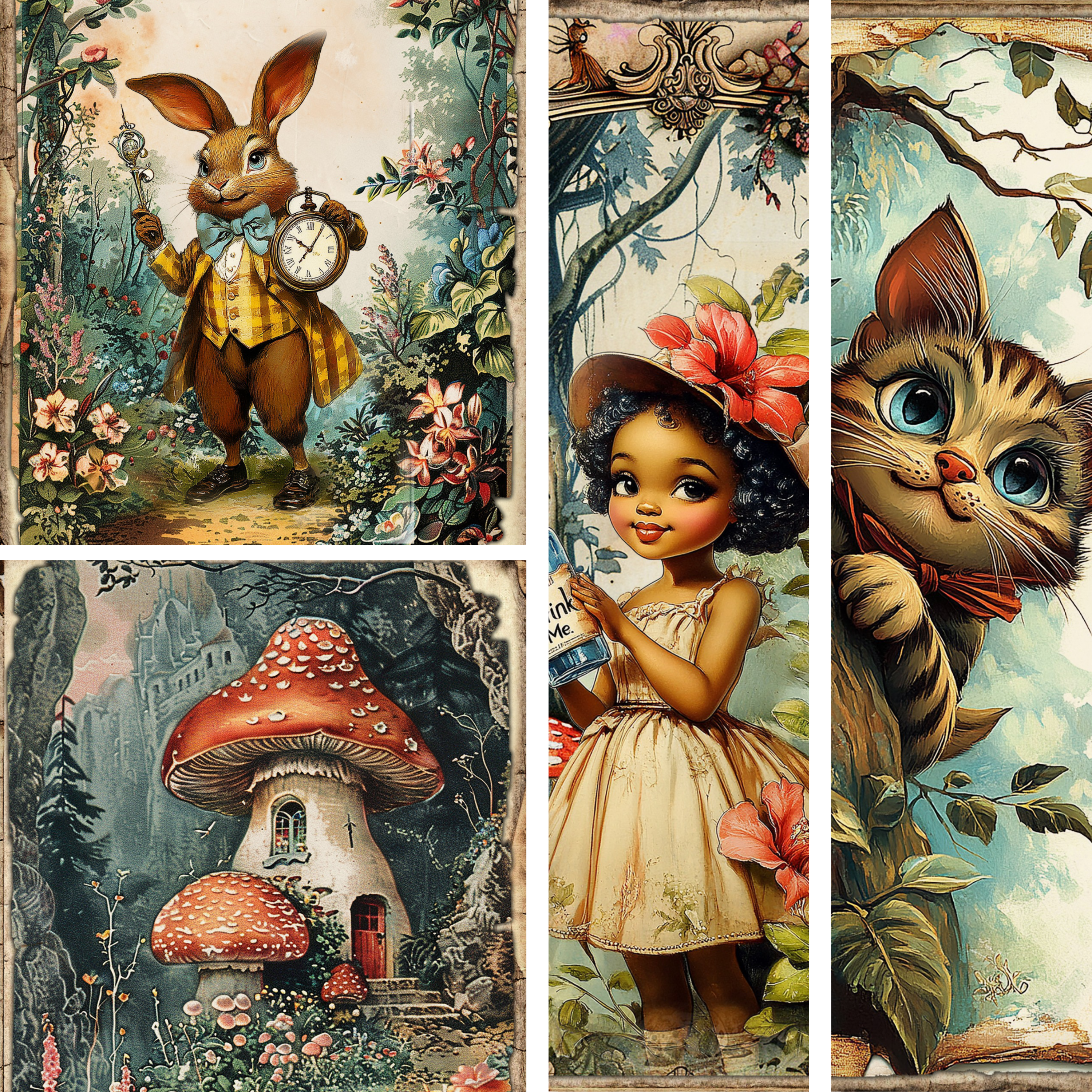 Alice in AfroLand Mixed Media 4