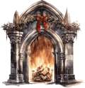 Gothic Christmas Decal 85
