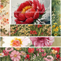 SPRING FLOWERS MIXED MEDIA 4