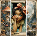 Alice in AfroLand Mixed Media 7