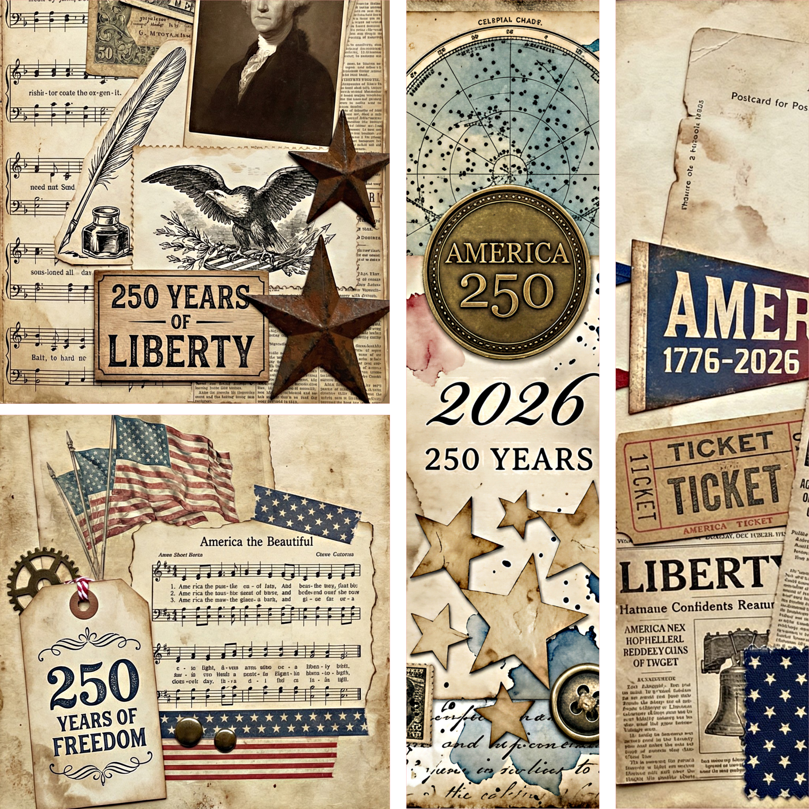 250th Anniversary Mixed Media 5