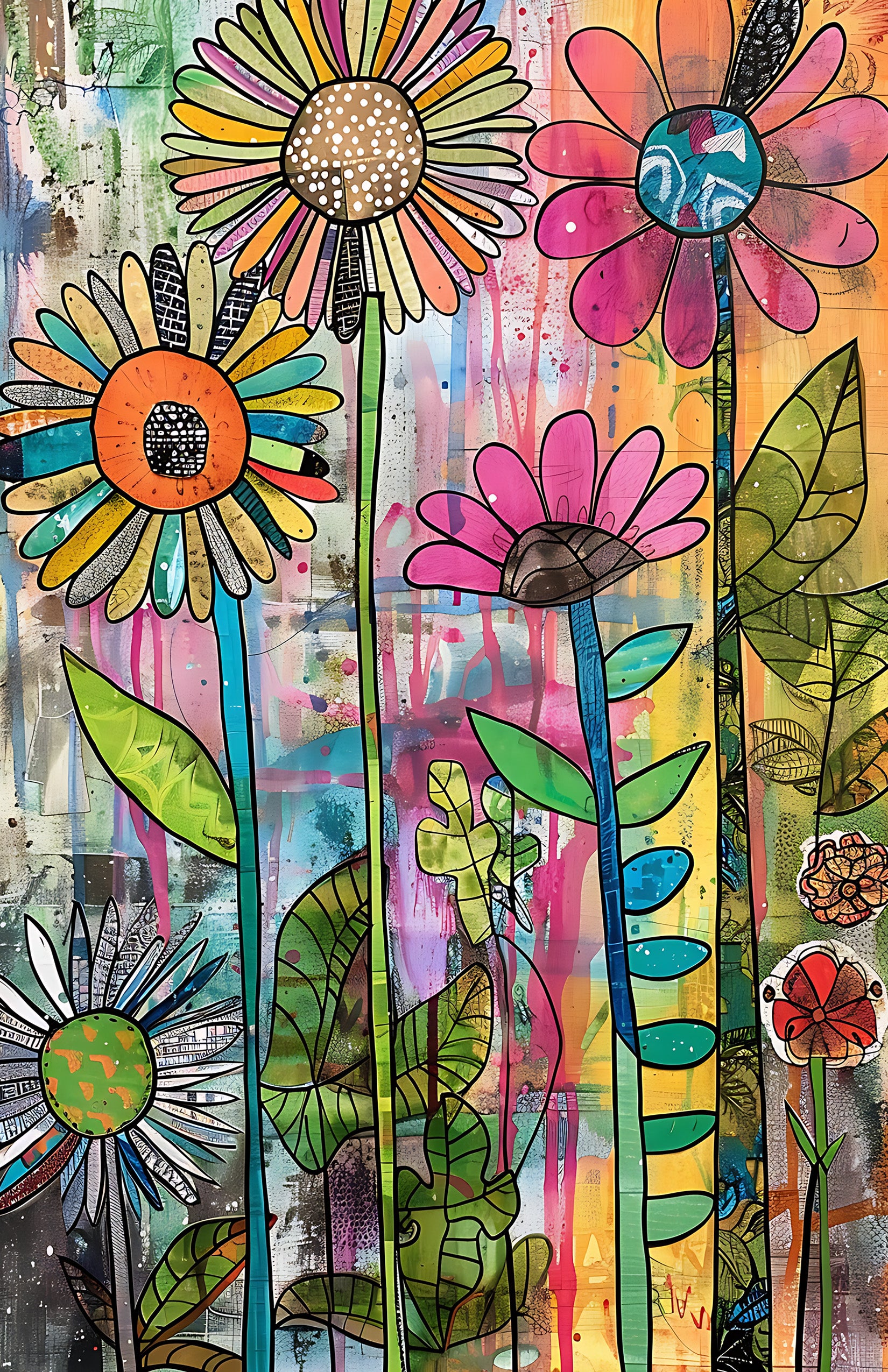 Bright Flower Abstract 1