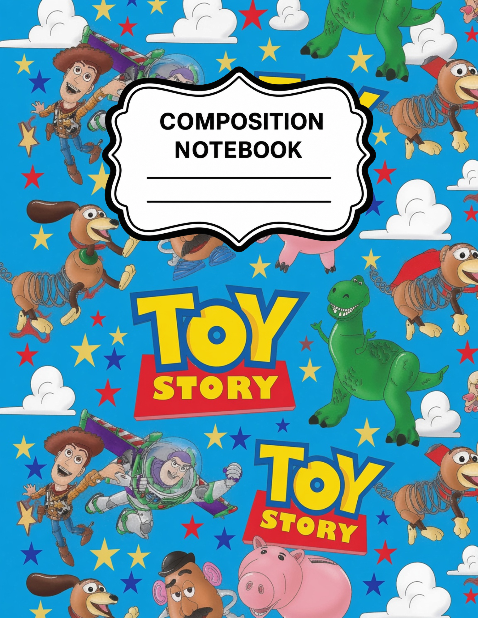 Toy Story-Themed Composition Notebook VINYL ONLY