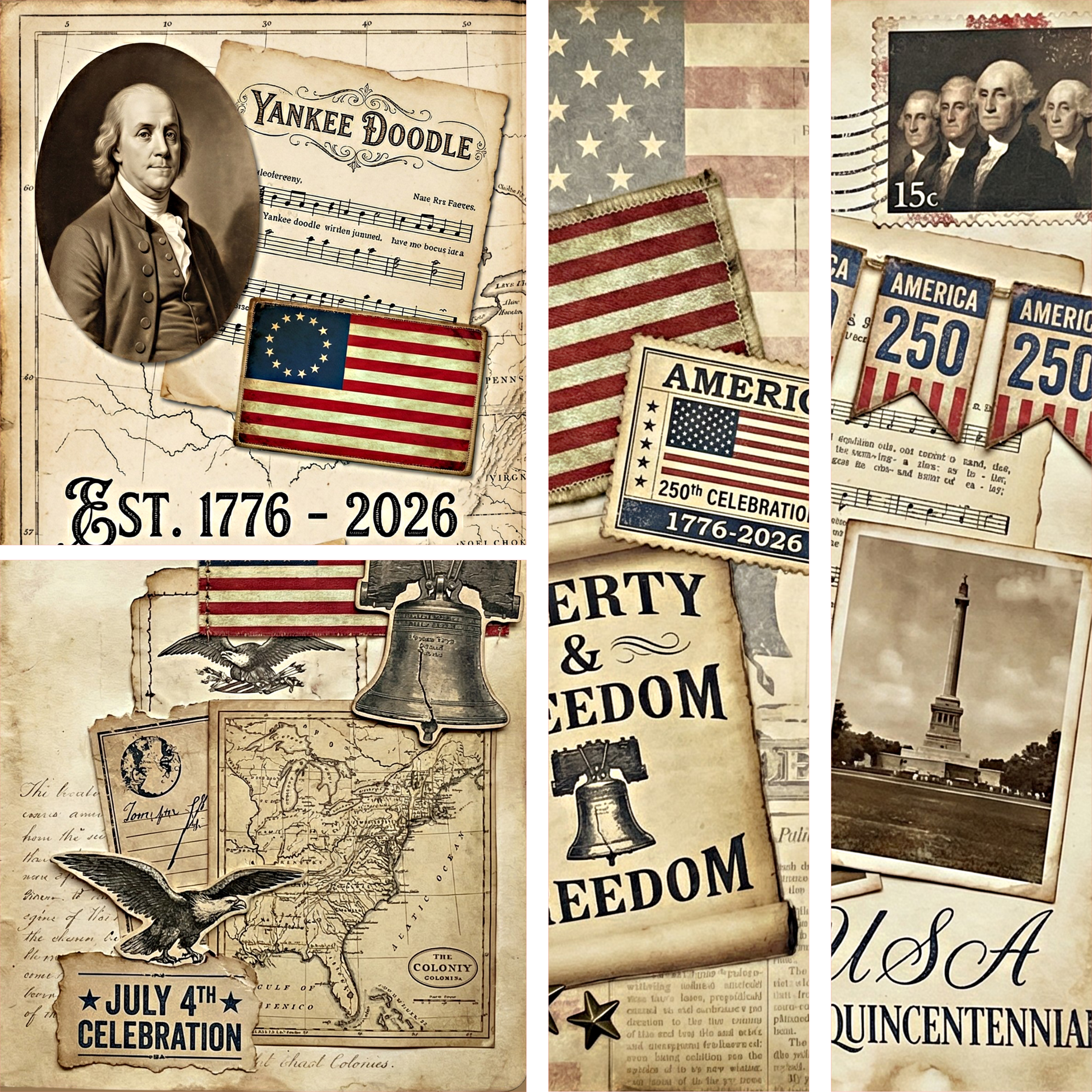 250th Anniversary Mixed Media 11