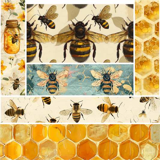 SPRING BEES MIXED MEDIA 1