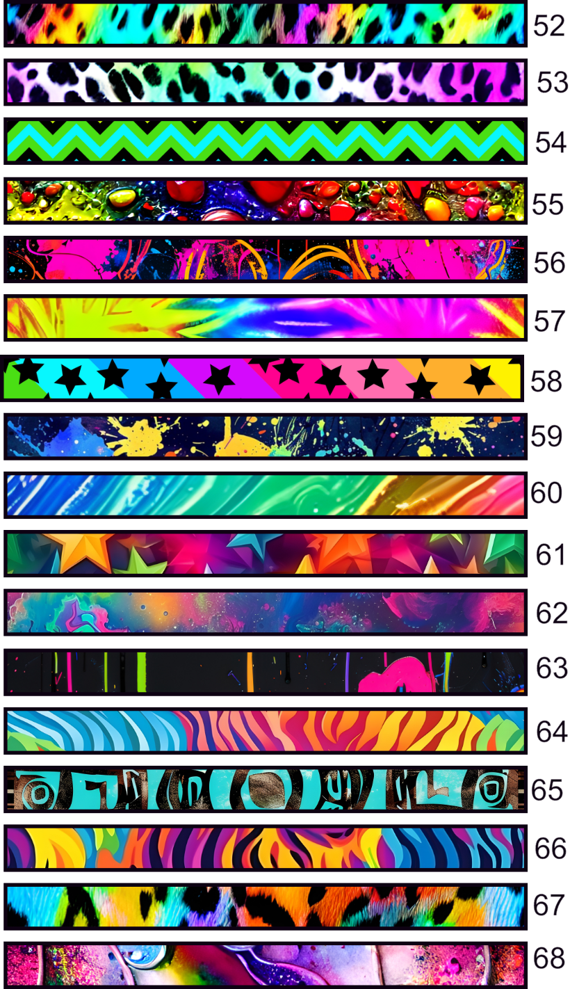 VINYL PINSTRIPES #52-68