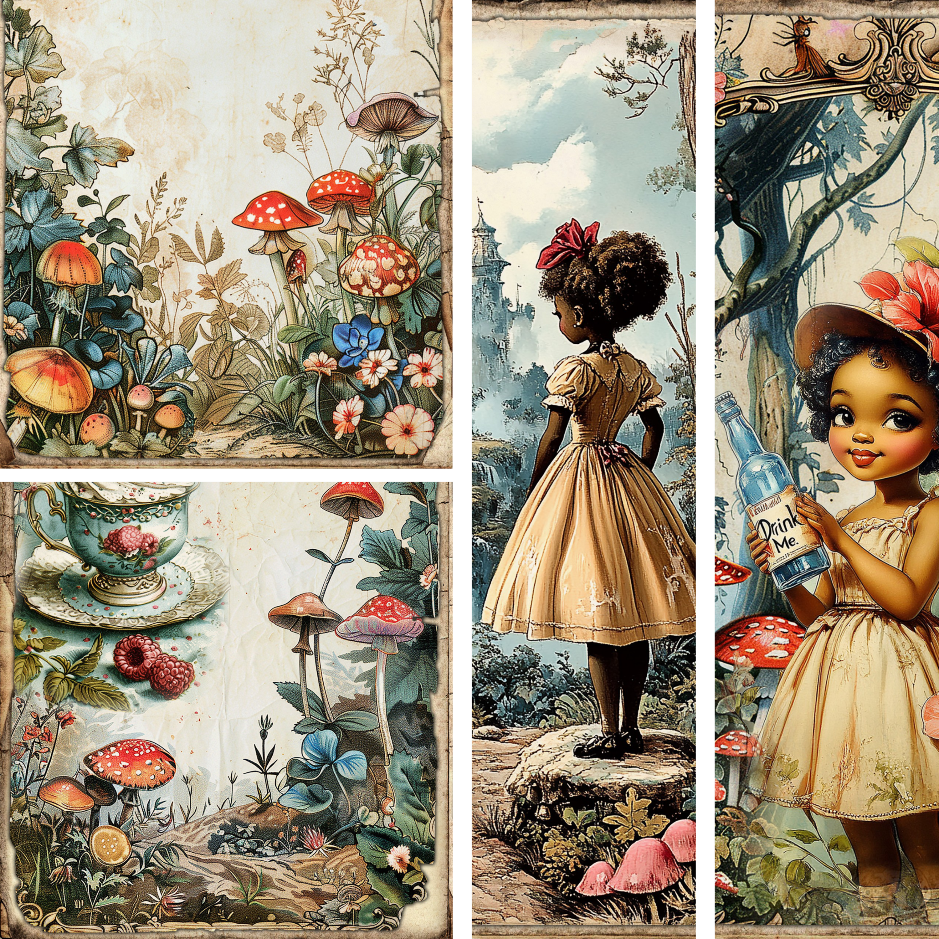 Alice in AfroLand Mixed Media 6
