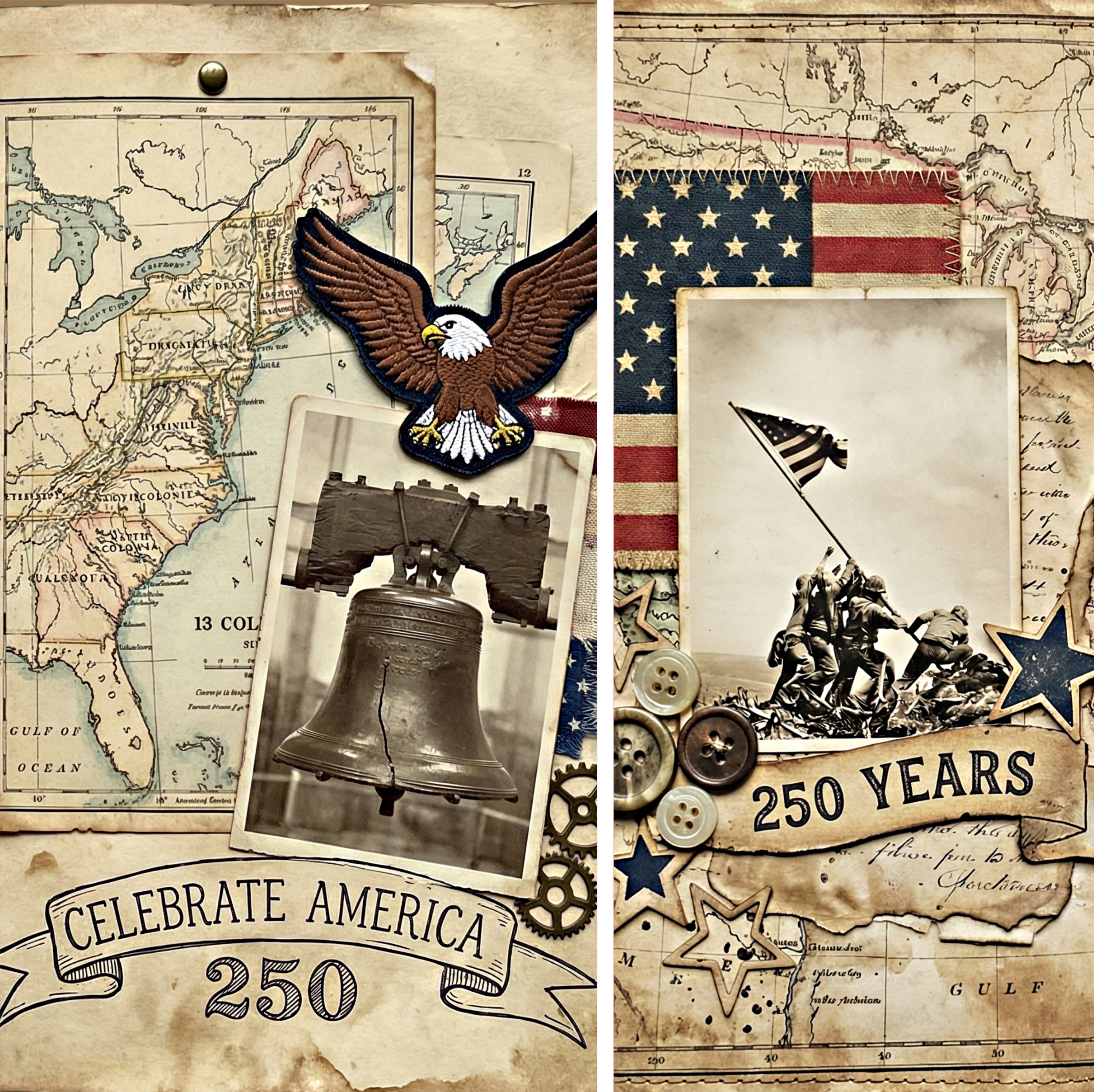 250th Anniversary Mixed Media 6