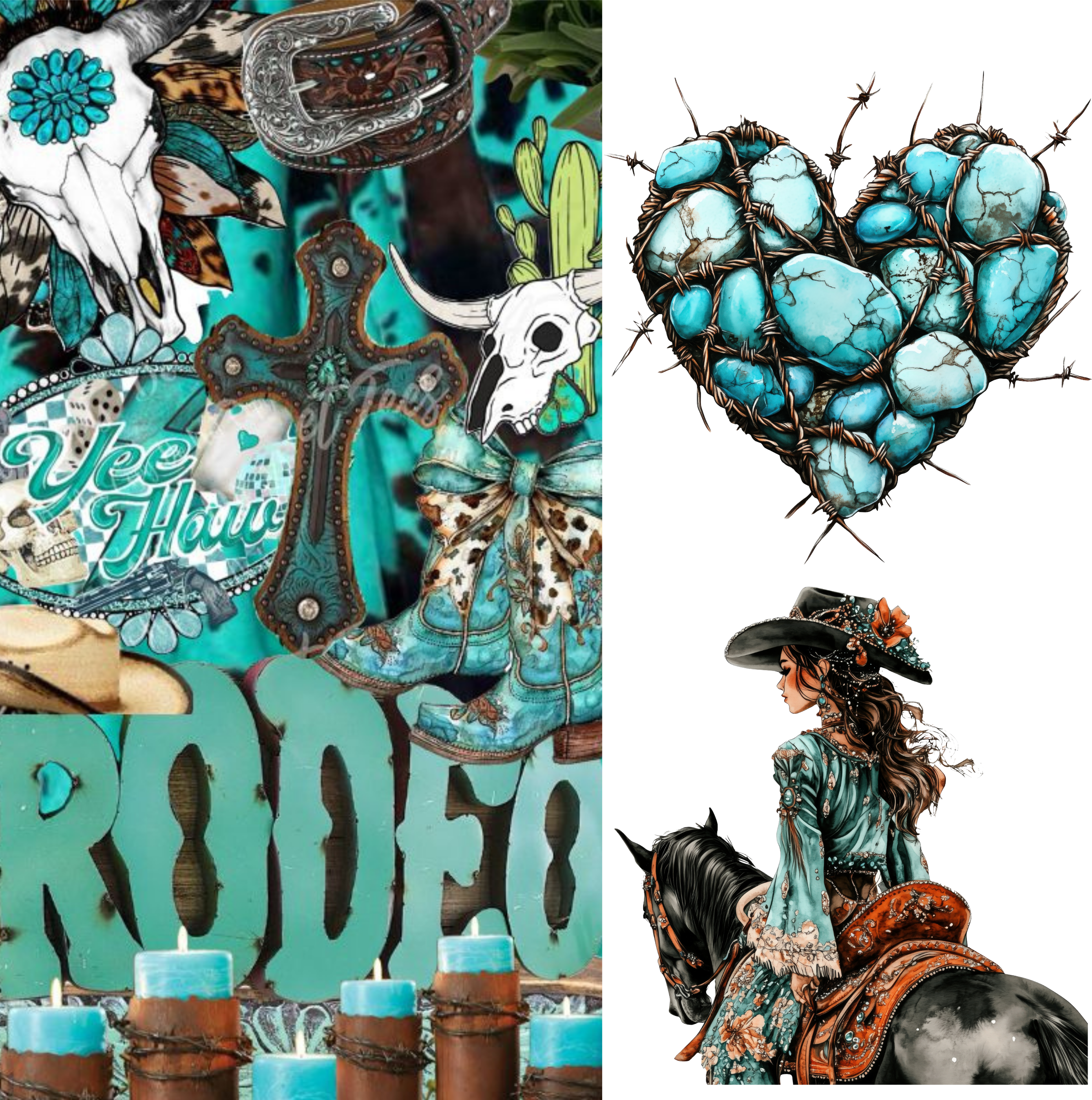 Summer 26' Western Mixed Media 1