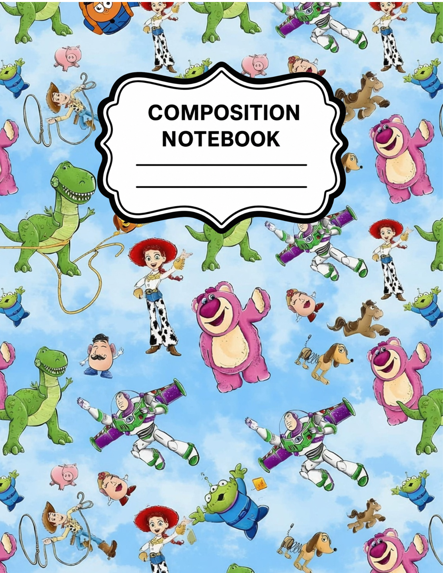 Toy Story-Themed Composition Notebook VINYL ONLY