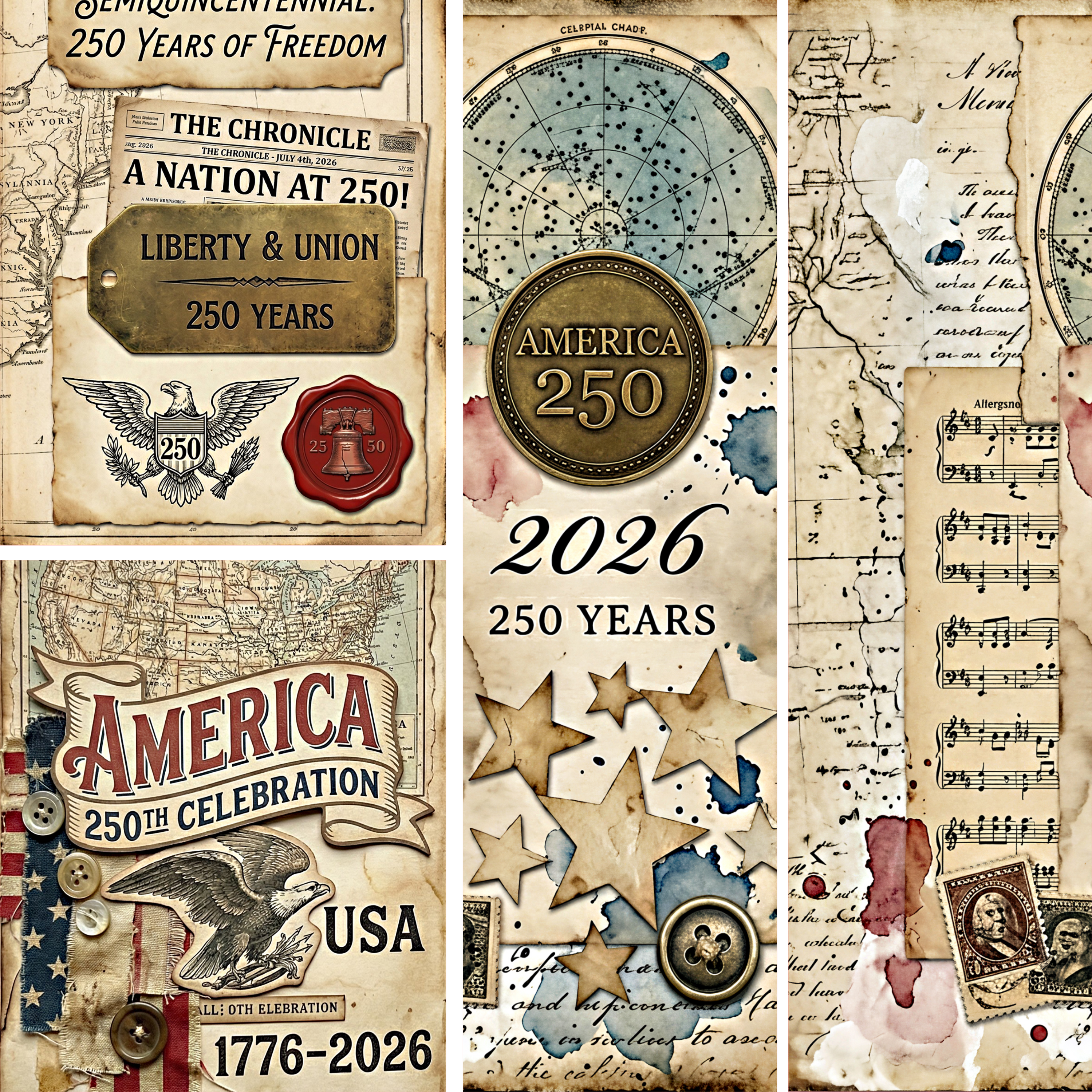 250th Anniversary Mixed Media 9