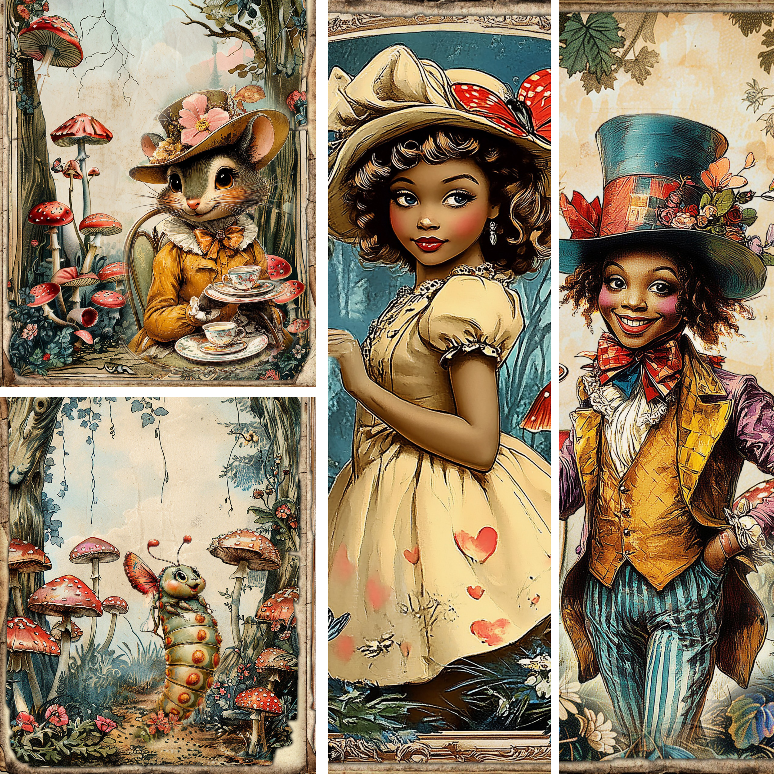 Alice in AfroLand Mixed Media 5