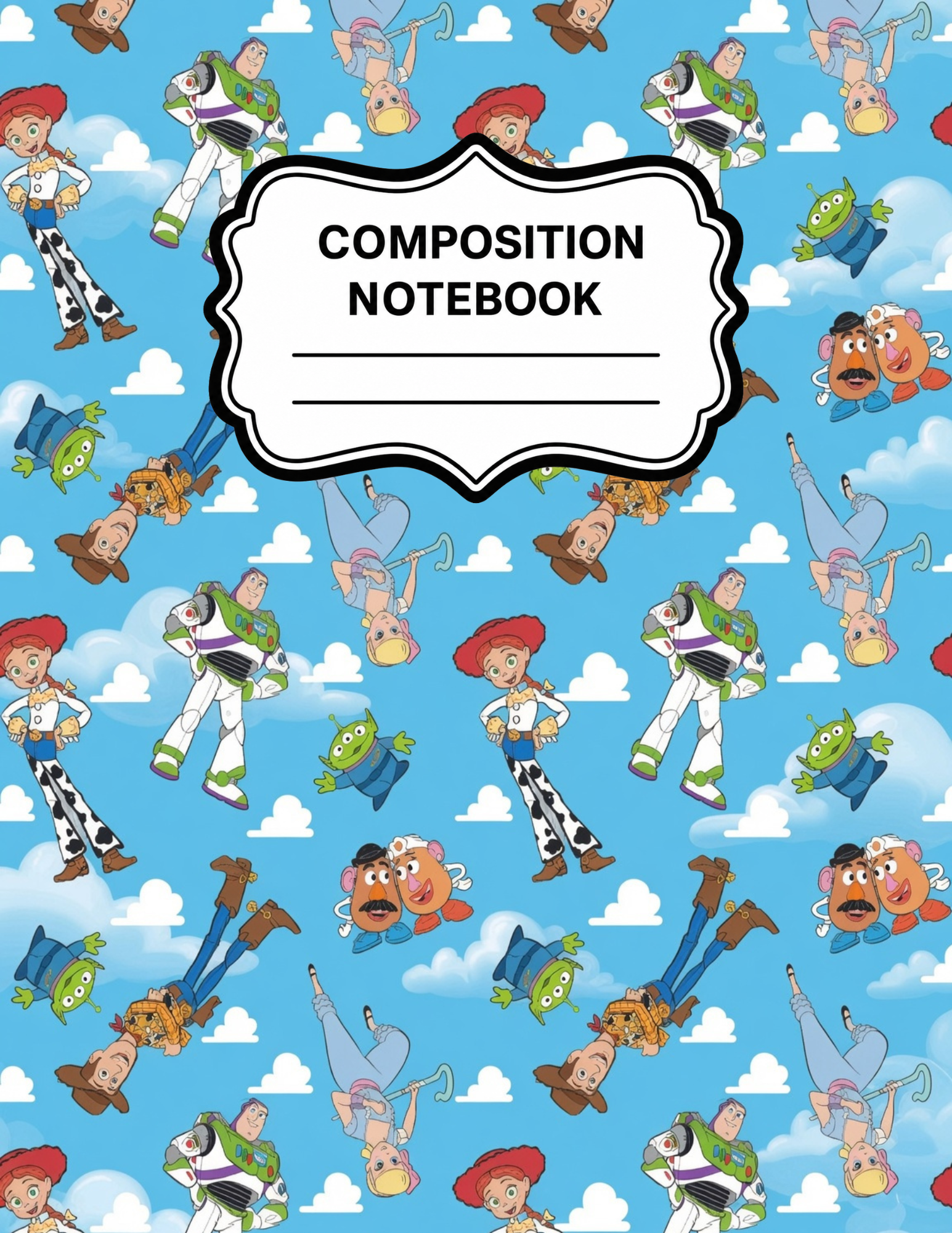 Toy Story-Themed Composition Notebook VINYL ONLY