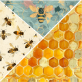 SPRING BEES MIXED MEDIA 2