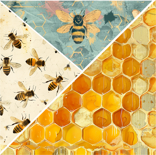 SPRING BEES MIXED MEDIA 2