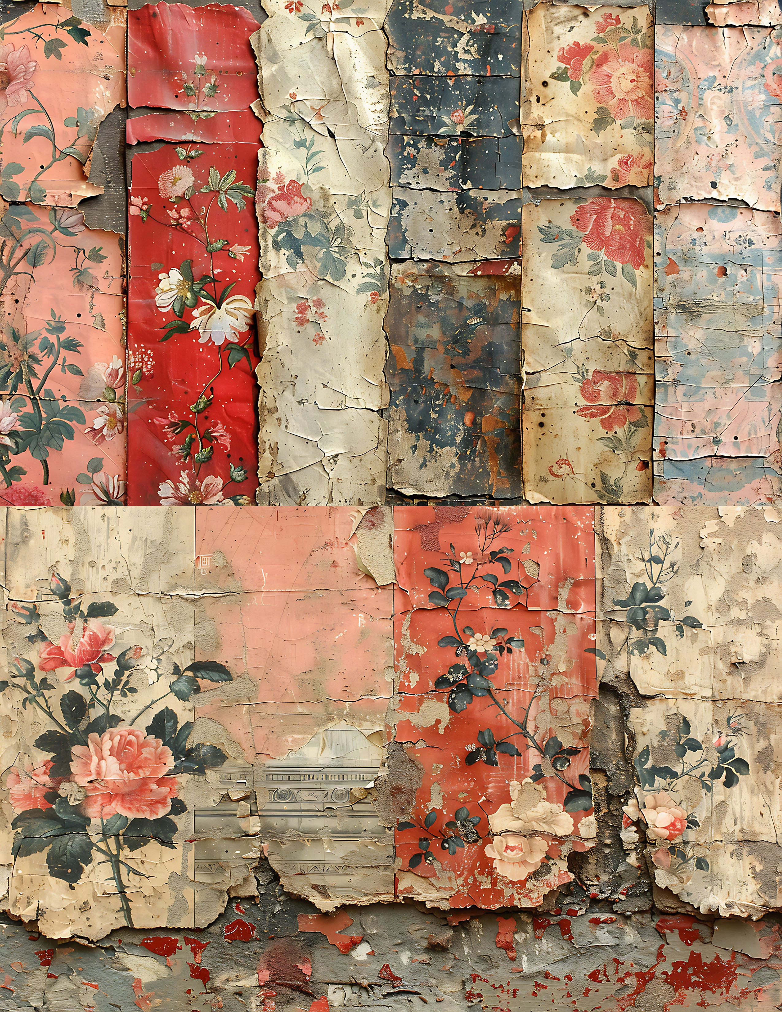 Patchwork quilt vinyl 6