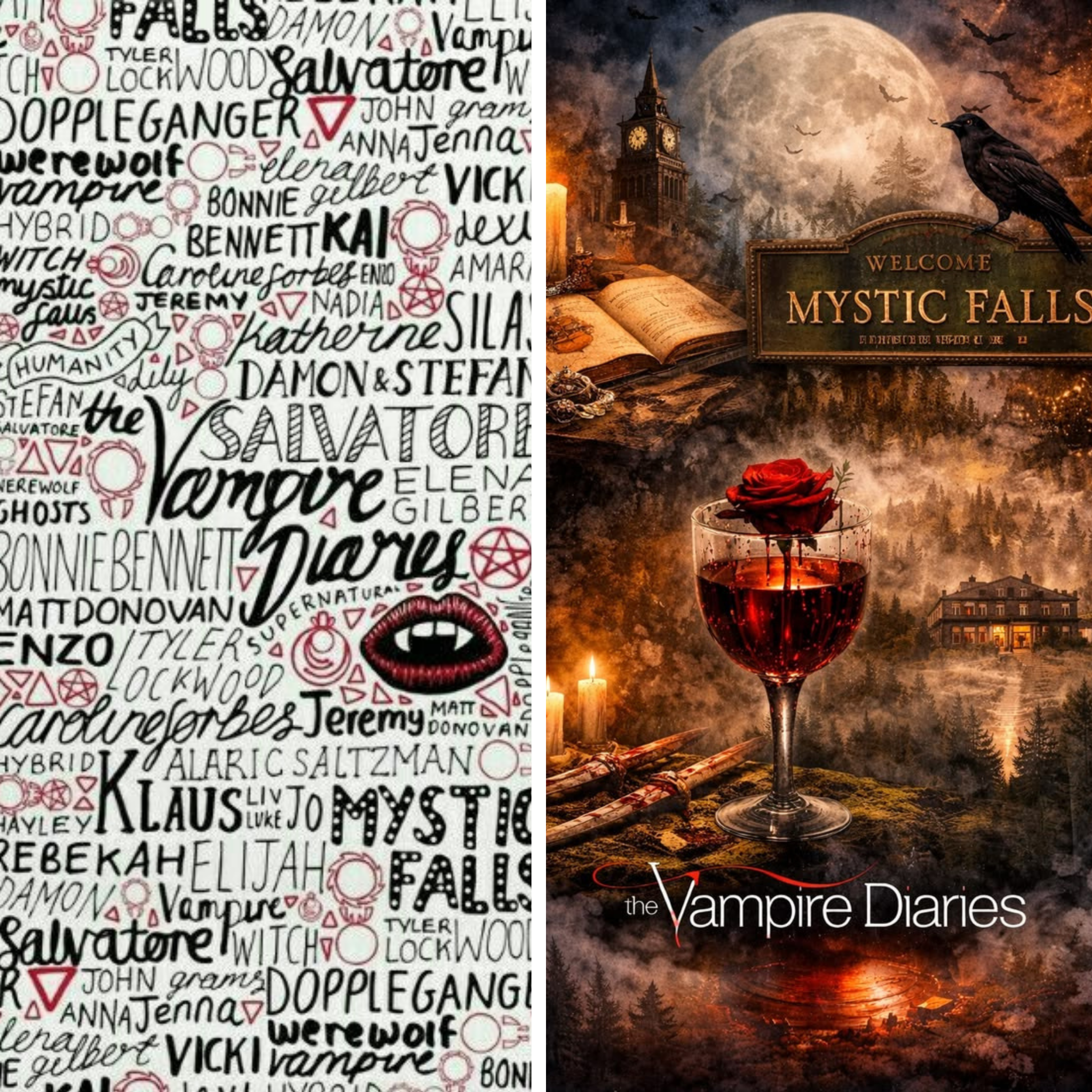 Vampire Diaries Mixed Media 8