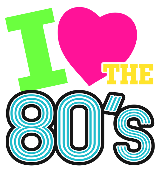 I Love the 80's Decal