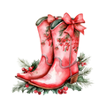 Western Christmas Decal 3