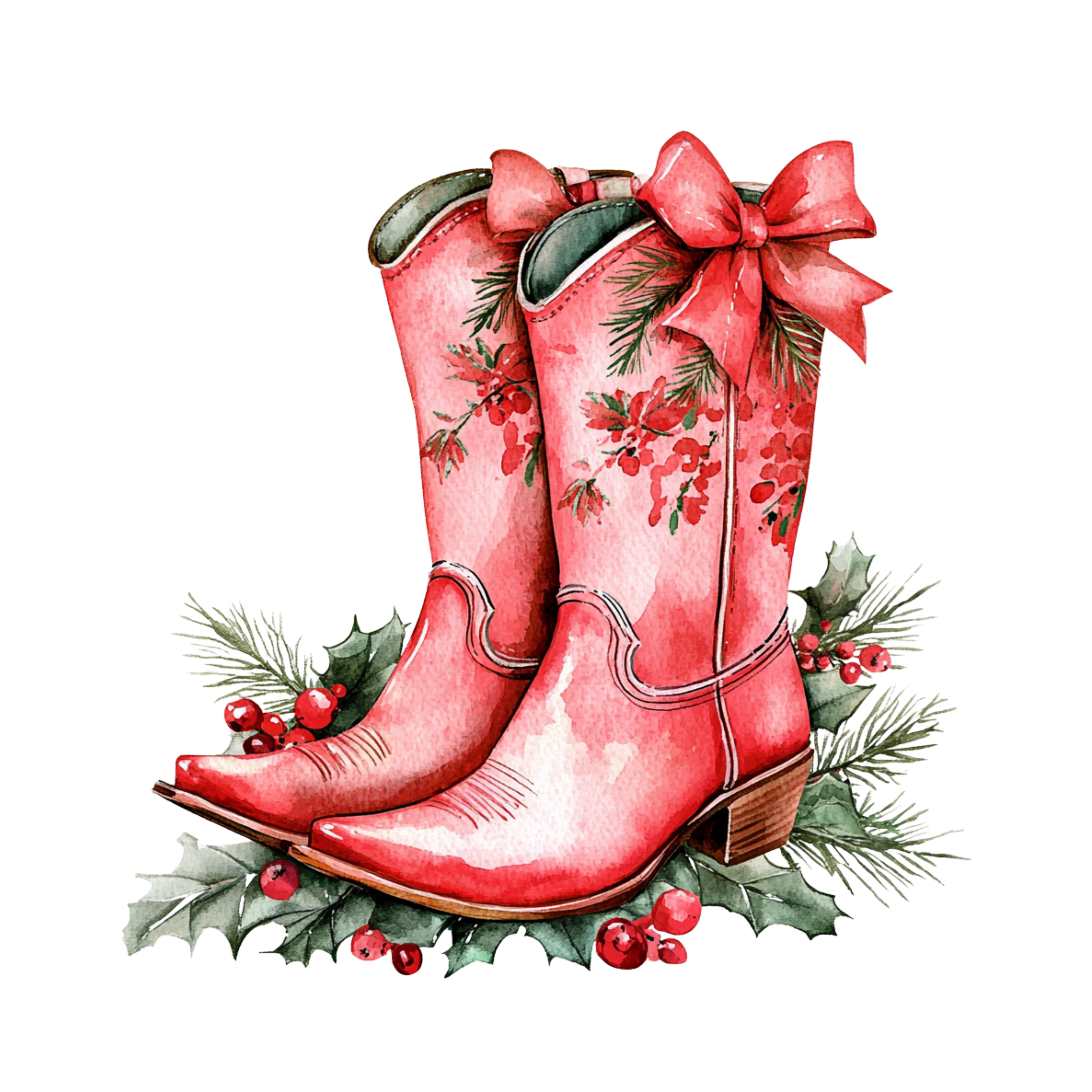 Western Christmas Decal 3