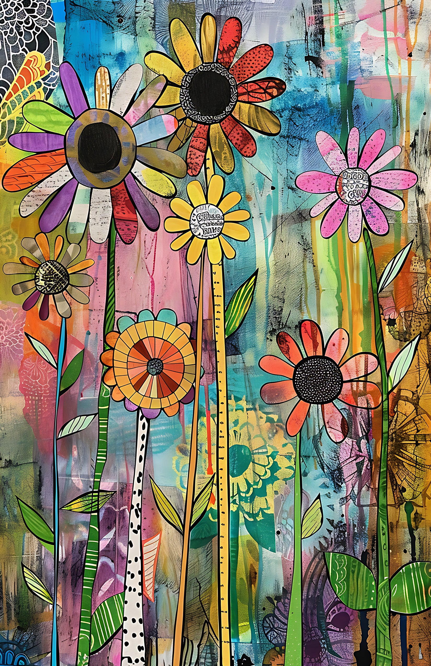 Bright Flower Abstract 3