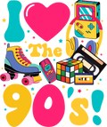 I Love the 90's Decal 2