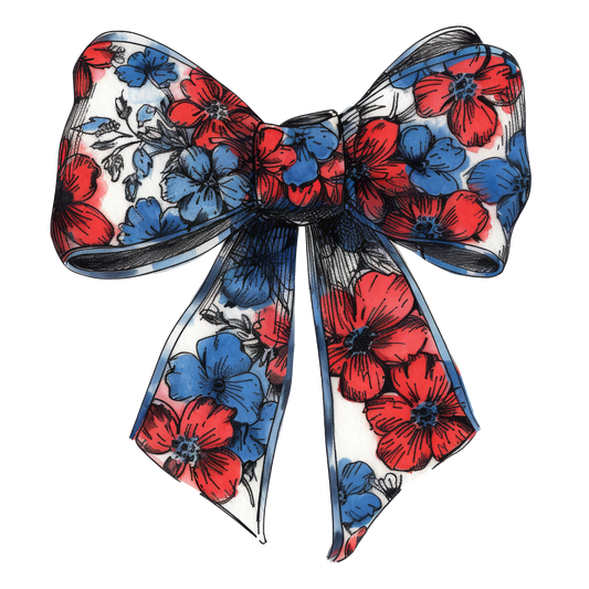 Patriotic Flower Bow