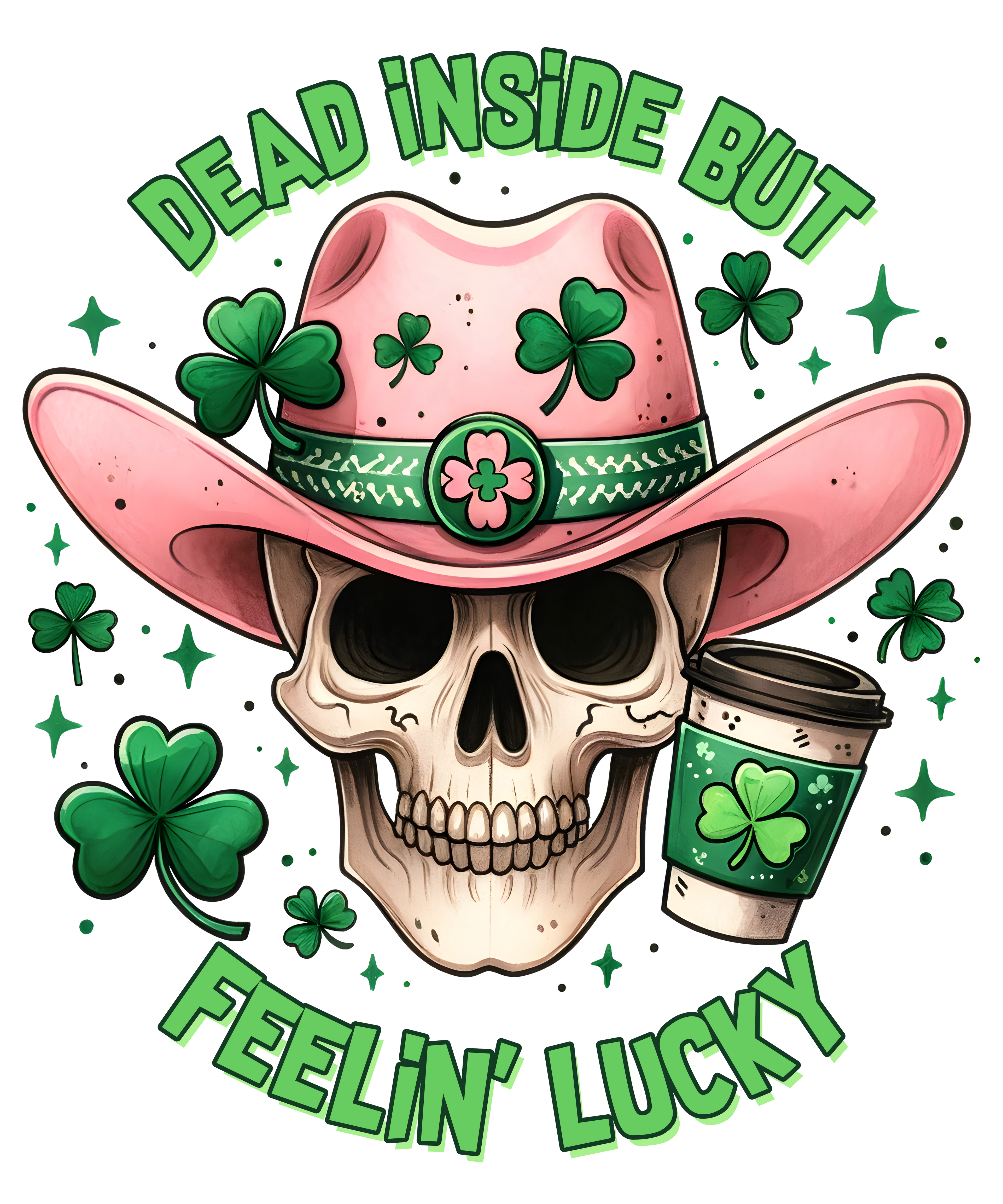 St. Patrick's Day Collection- Dead Inside UVDTF Decal