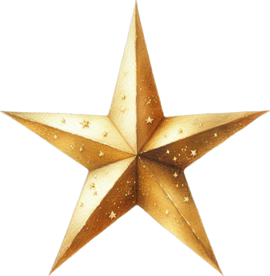 Collection A-Gold Star Decal