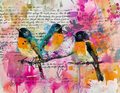 Abstract Colorful Bird Collection- Vinyl 10