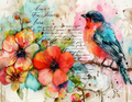 Abstract Colorful Bird Collection- Vinyl 2