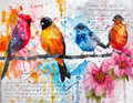 Abstract Colorful Bird Collection- Vinyl 3