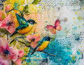Abstract Colorful Bird Collection- Vinyl 4