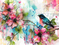 Abstract Colorful Bird Collection- Vinyl 5