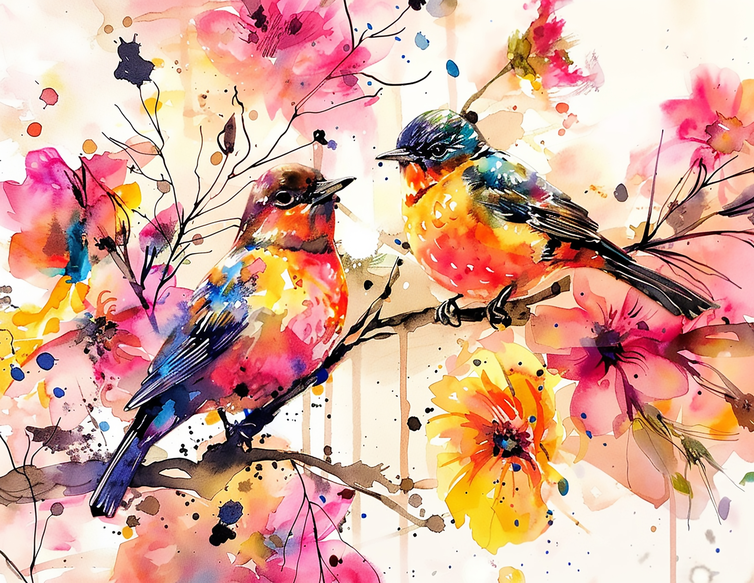 Abstract Colorful Bird Collection- Vinyl 6