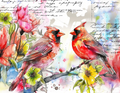 Abstract Colorful Bird Collection- Vinyl 7