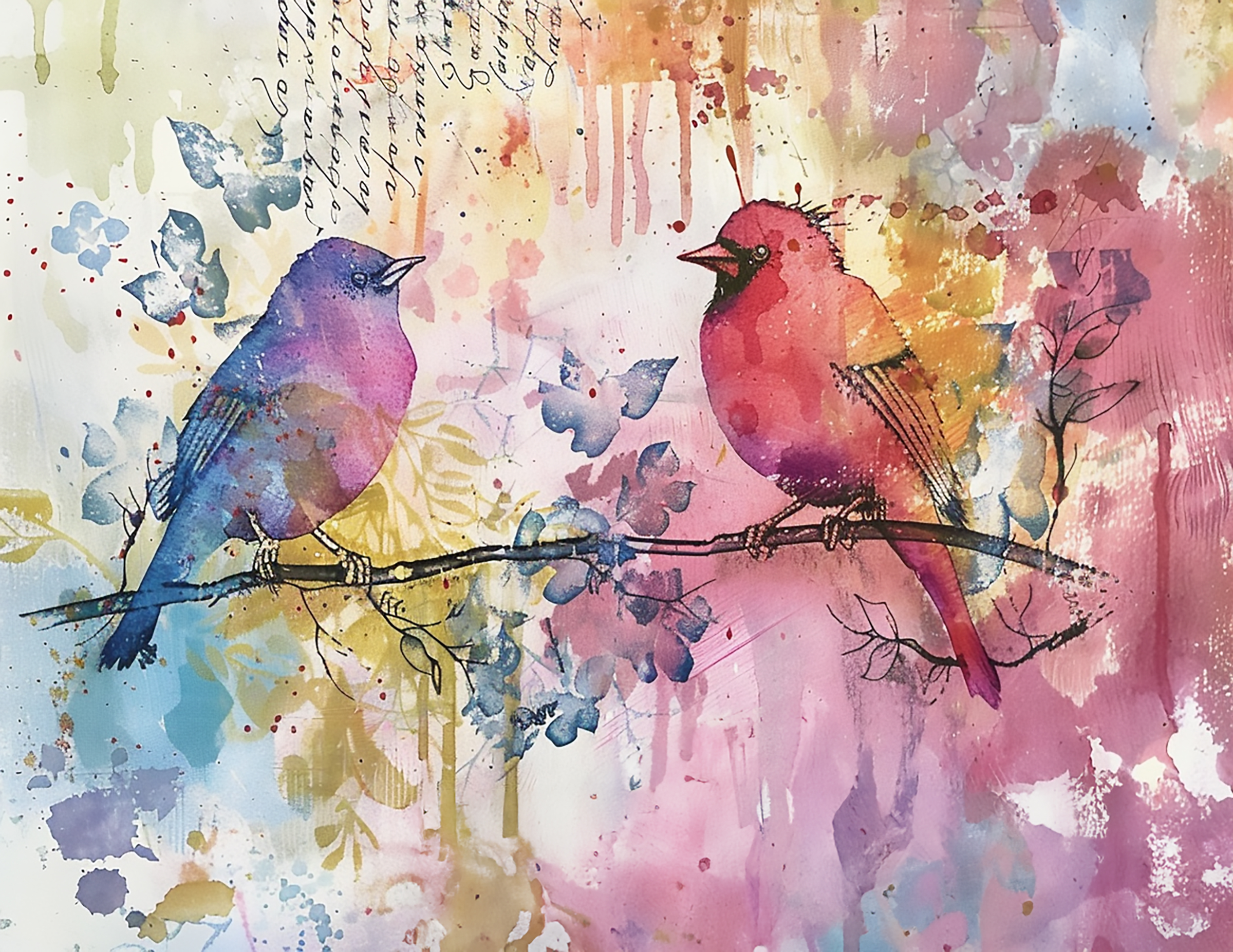 Abstract Colorful Bird Collection- Vinyl 9