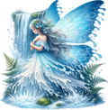 Aqua Waterfall Fairy